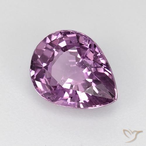 Safira Malva Intenso Natural 1.26ct, Formato de pêra, VS