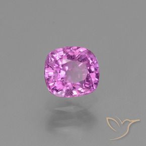 Safira roxo médio Natural 1.10ct, Almofada, VS-SI