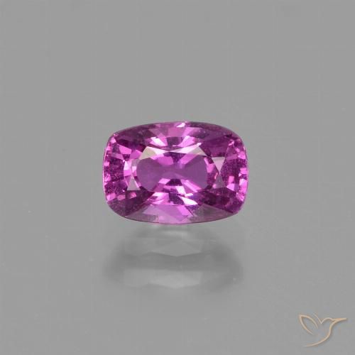 1.10ct Natural Magenta Brilhante Safira, Almofada, VS