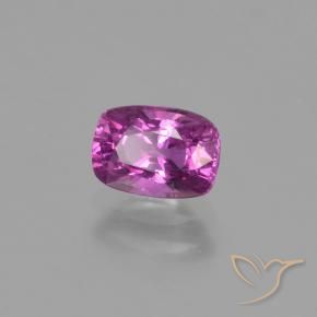 Safira Magenta Brilhante Natural 1.10ct, Almofada, VS