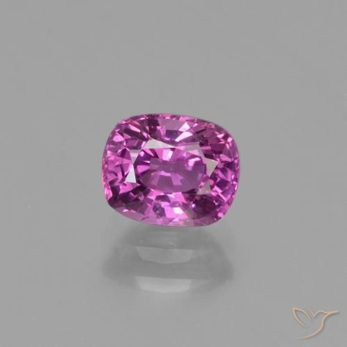 1.34ct Natural Roxo Rosado Intenso Safira, Almofada, VS