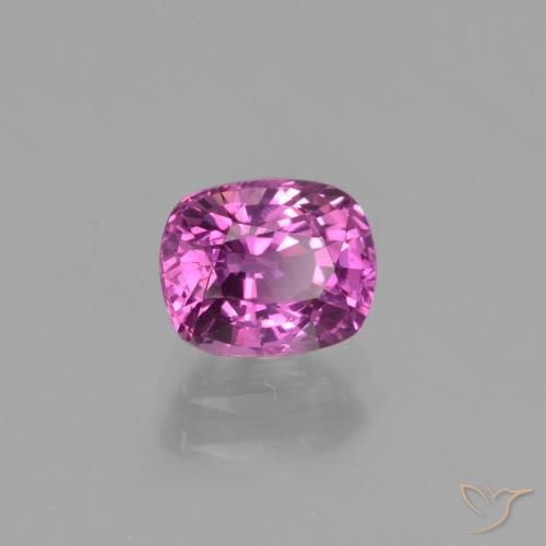 Safira Roxo Rosado Intenso Natural 1.34ct, Almofada, VS