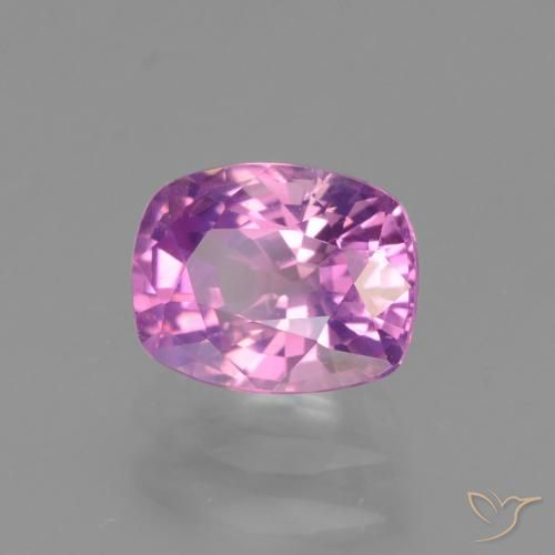 Safira Roxo rosado Natural 1.42ct, Almofada, VS