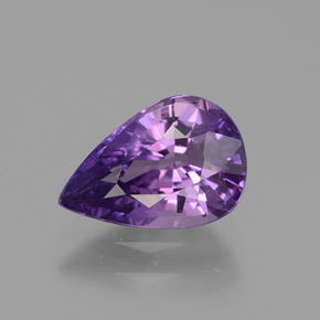 Safira Violeta Profundo Natural 1.84ct, Formato de pêra, VS
