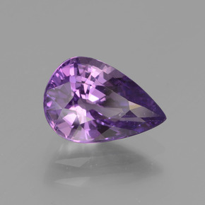 Safira Violeta Profundo Natural 1.84ct, Formato de pêra, VS
