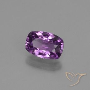 Safira Violeta Profundo Natural 1.12ct, Almofada, VVS-VS