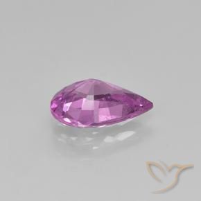 Safira roxo médio Natural 1.06ct, Formato de pêra, VS