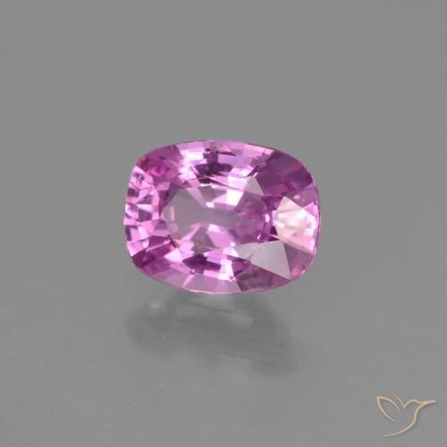 Safira Roxo Intenso Natural 1.03ct, Almofada, VS