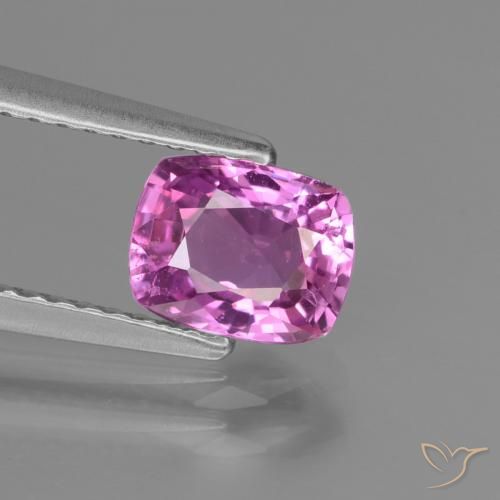 1.22ct Natural Roxo Rosado Intenso Safira, Almofada, VS