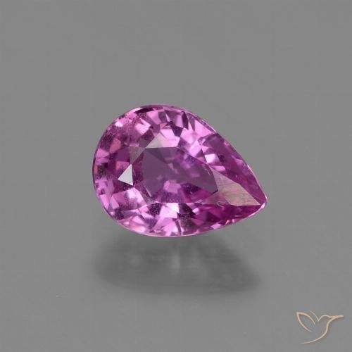 1.20ct Natural Roxo médio-escuro Safira, Formato de pêra, VS, Photo A