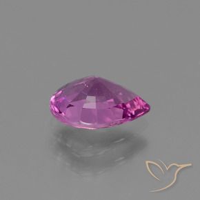Safira Roxo médio-escuro Natural 1.20ct, Formato de pêra, VS
