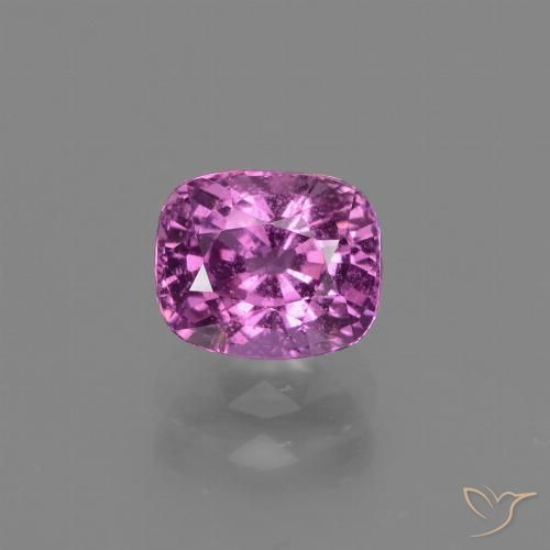 1.22ct Natural Roxo Rosado Profundo Safira, Almofada, VS-SI
