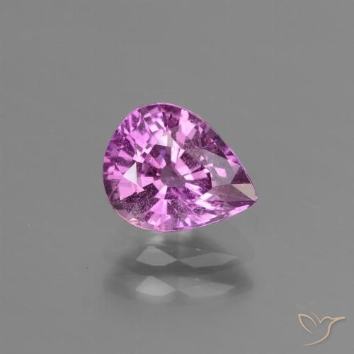1.42ct Natural Roxo rosado Safira, Formato de pêra, VS