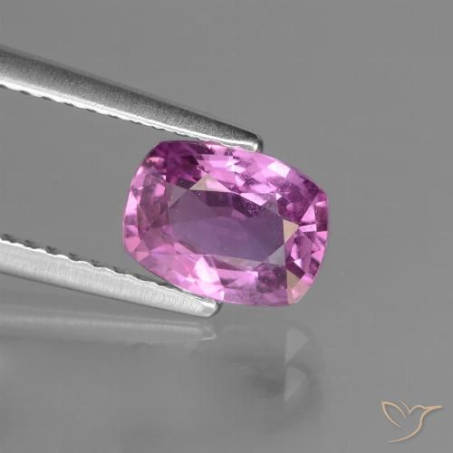 1.35ct Natural roxo médio Safira, Almofada, VS