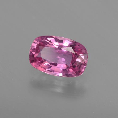 Safira rosa médio Natural 1.18ct, Almofada cortada, VS