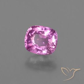 Safira Roxo Rosado Profundo Natural 1.07ct, Almofada, VS
