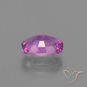 Safira Roxo Rosado Profundo Natural 1.10ct, Almofada, VS
