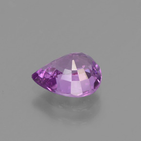 Safira Violeta médio Natural 1,42ct, Formato de pêra, VS