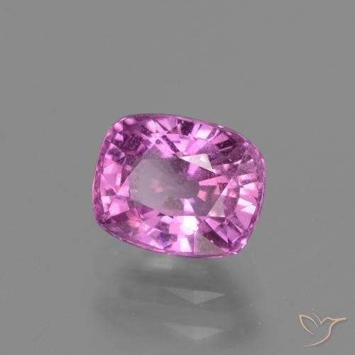 Safira roxo médio Natural 1.54ct, Almofada, VS