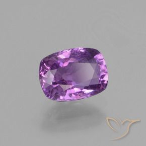 Safira Violeta médio Natural 1.46ct, Almofada, VS