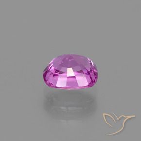 Safira Roxo rosado Natural 1.08ct, Almofada, VS-SI