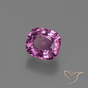 Safira Roxo Rosado Intenso Natural 1.19ct, Almofada, VS