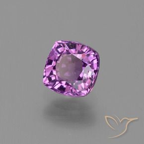 Safira roxo médio Natural 1.44ct, Almofada, VS
