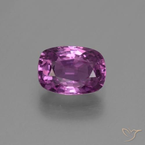 1.38ct Natural roxo elétrico Safira, Almofada, VS