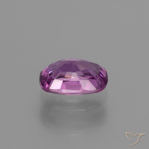 Safira roxo elétrico Natural 1.38ct, Almofada, VS
