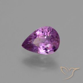 Safira Violeta Roxo Natural 1.03ct, Formato de pêra, VS-SI
