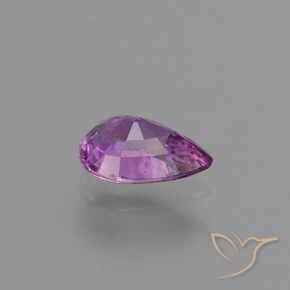 Safira Violeta Roxo Natural 1.03ct, Formato de pêra, VS-SI