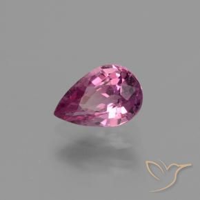 Safira roxo avermelhado Natural 1.07ct, Formato de pêra, VS