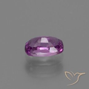 Safira Roxo médio-escuro Natural 1.14ct, Almofada, VS