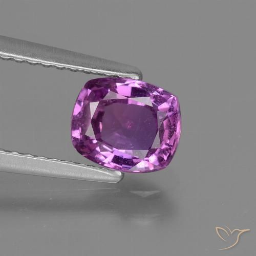 1.31ct Natural Roxo Intenso Safira, Almofada, VS
