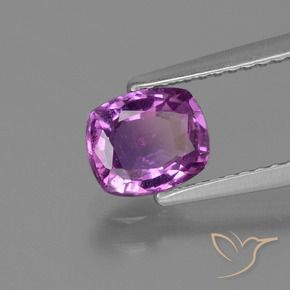 Safira Roxo Intenso Natural 1.31ct, Almofada, VS