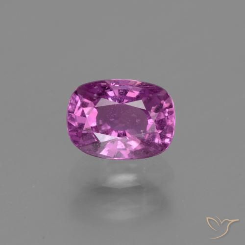 1.38ct Natural Roxo médio-escuro Safira, Almofada, VS