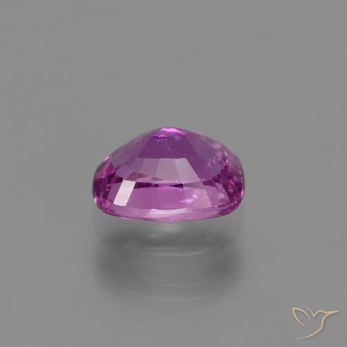 Safira Roxo médio-escuro Natural 1.38ct, Almofada, VS
