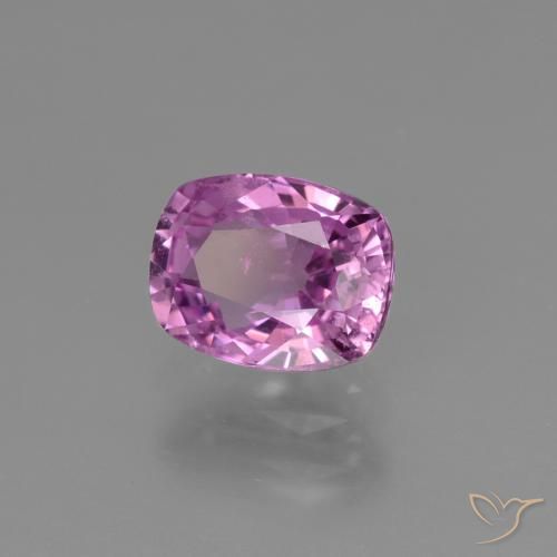 Safira roxo médio Natural 1.47ct, Almofada, VS