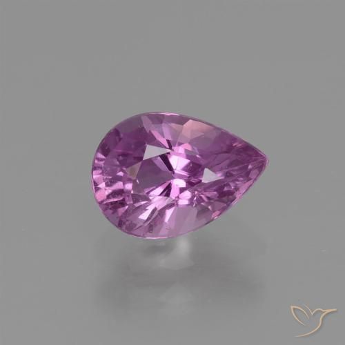 1.10ct Natural Roxo Rosado Intenso Safira, Formato de pêra, VS