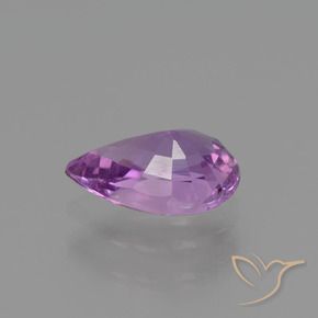Safira roxo elétrico Natural 1.13ct, Formato de pêra, VVS