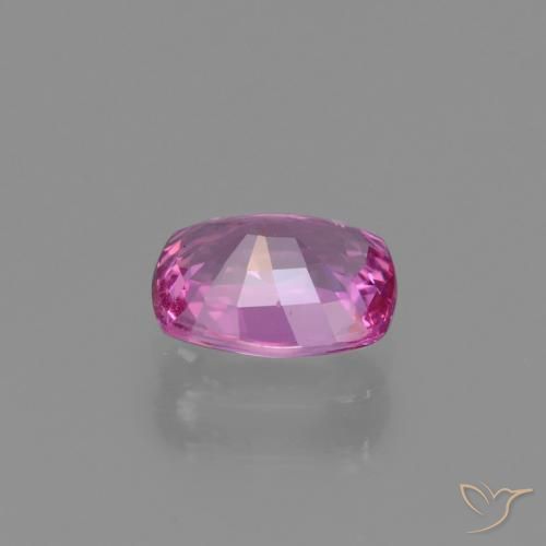 Safira Roxo Rosado Brilhante Natural 1.28ct, Almofada, VS