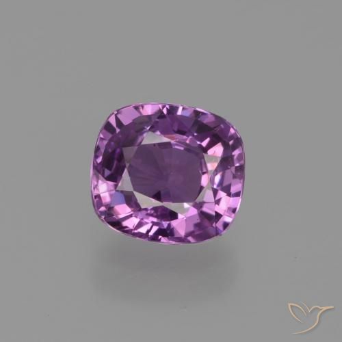 1.33ct Natural uva rosada Safira, Almofada, VS