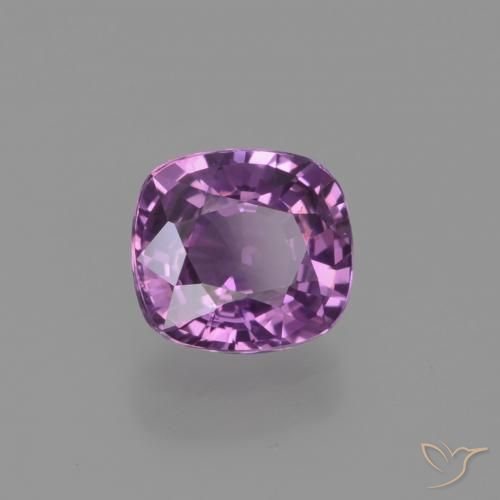Safira uva rosada Natural 1.33ct, Almofada, VS