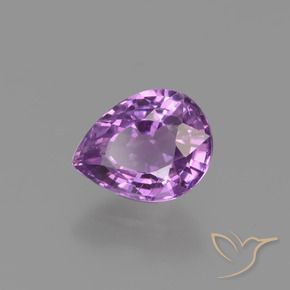 Safira roxo médio Natural 1.34ct, Formato de pêra, VS