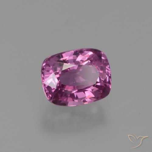 Safira Roxo médio-escuro Natural 1.22ct, Almofada, VVS-VS