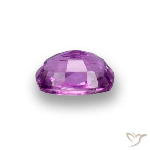 Safira Roxo médio-escuro Natural 0.91ct, Almofada, VS