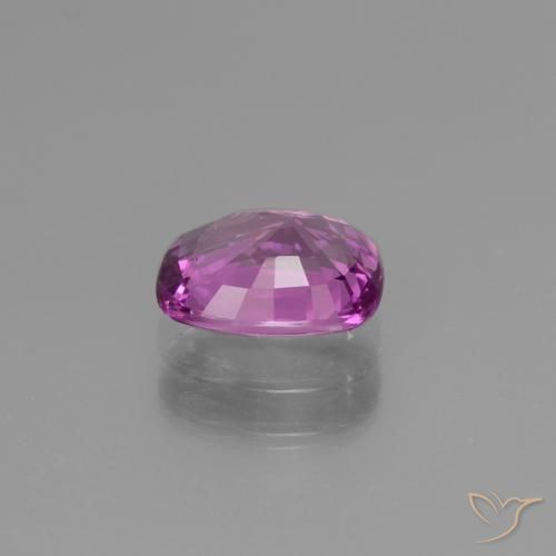 Safira Roxo Rosado Intenso Natural 1.45ct, Almofada, VS