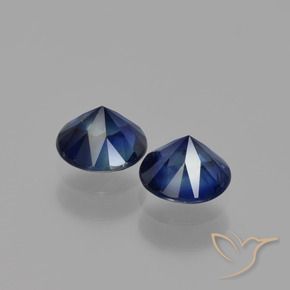 Pedras preciosas de Safira Azul-marinho natural de 1.20 ct, Redondo, VS
