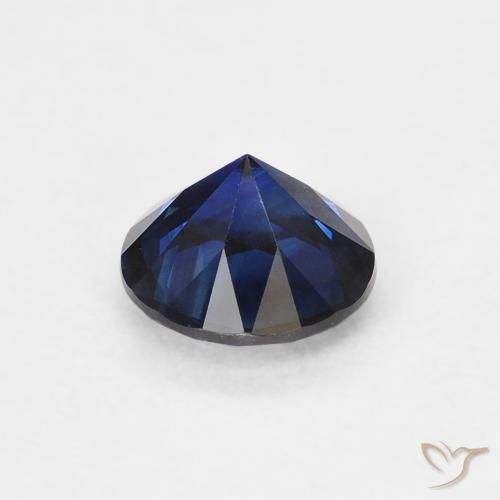 Safira Crepúsculo Azul Natural 0.63ct, Redondo, VS