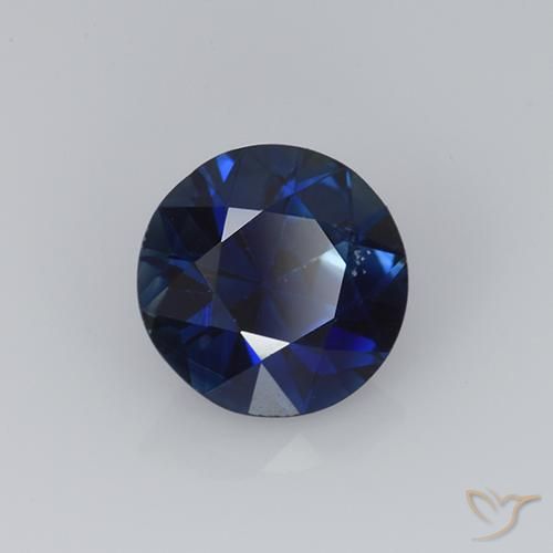 Safira Crepúsculo Azul Natural 0.76ct, Redondo, VS